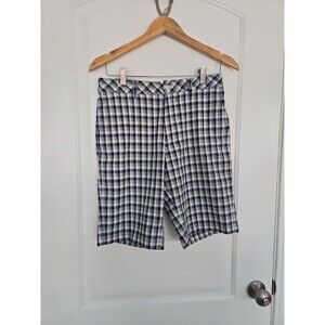 Walter Hagen Shorts Mens‎ 30 11 Majors Golf Performance Plaid Flat Front Chino